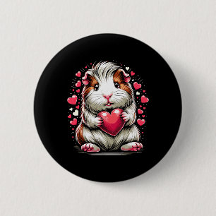 Guinea Gris Holding Heart Valentine Day Cute Vale Knapp