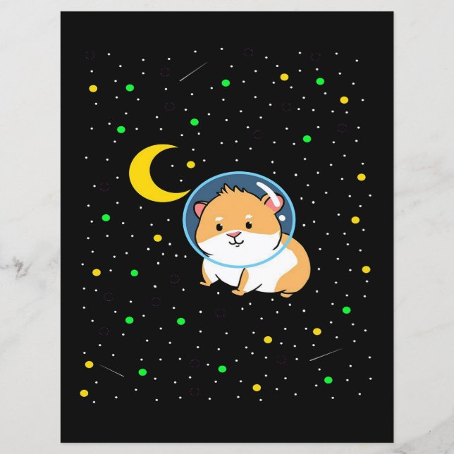 Guinea Gris i rymden | Cute Astronomy Guinea Gris (Framsida)