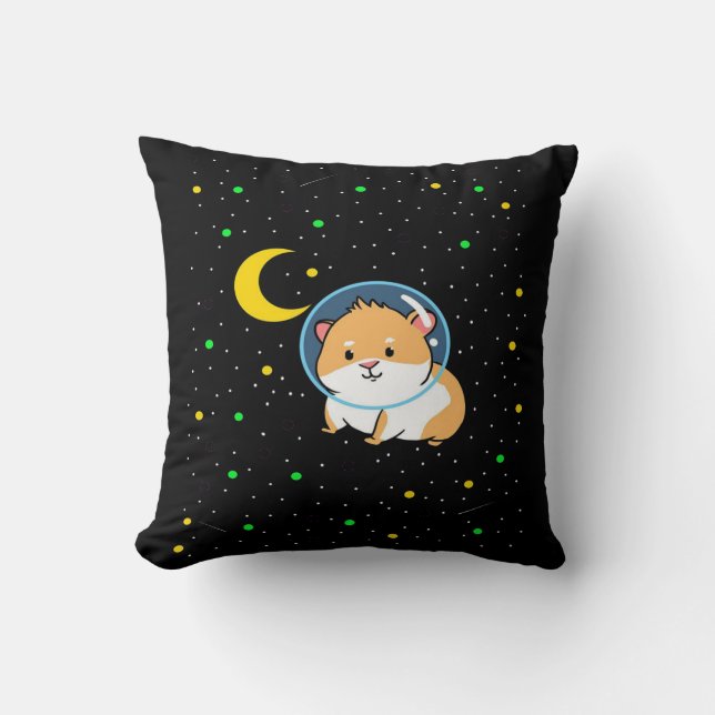 Guinea Gris i rymden | Cute Astronomy Guinea Gris Kudde (Framsida)