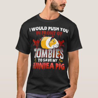 Guinea Gris, jag vill pressa dig framför Zombies T Shirt