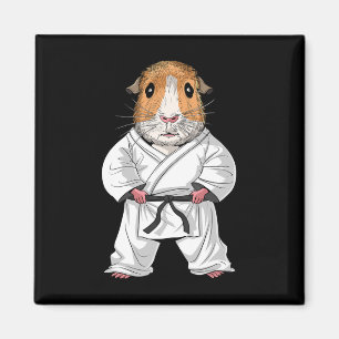 Guinea Gris Karate Ninja Jiu-jitsu Taekwondo Marti Magnet