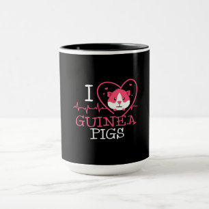 Guinea Gris Kärlek Rodent Heartslag Guinea Gris Mugg