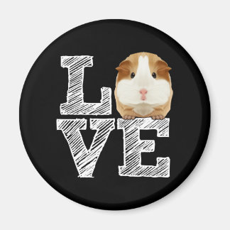 Guinea Gris Kärlek Rodent Wheek Magnet