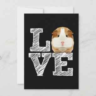 Guinea Gris Kärlek Rodent Wheek Tack Kort
