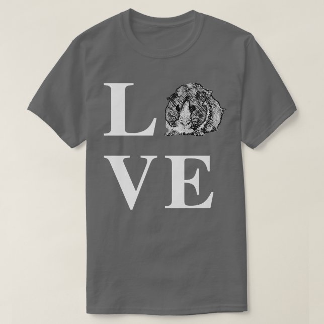 Guinea Gris Kärlek T Shirt (Design framsida)