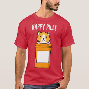 Guinea Gris Lycklig Pills Funny Guinea Grisar Älsk T Shirt