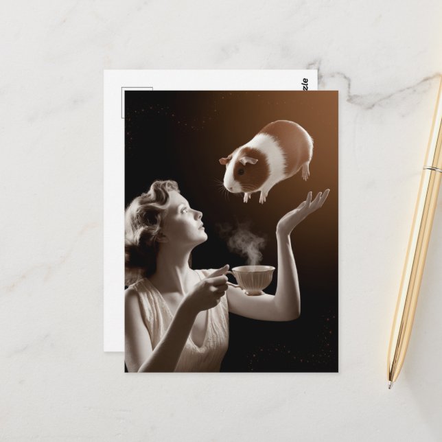 Guinea Gris Magick Vykort (Fram/Back In Situ)