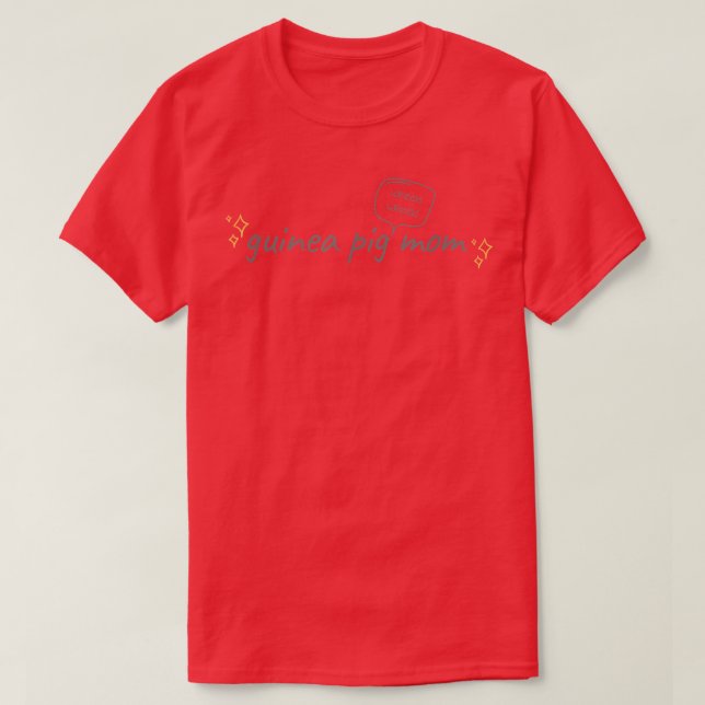 Guinea Gris Mamma Wheek Wheek Wheek T Shirt (Design framsida)