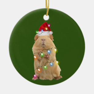 Guinea Gris med hög jultomte Julgransprydnad Keramik