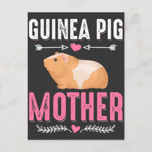 Guinea Gris Mor Rodent Pet Kärlek Vykort