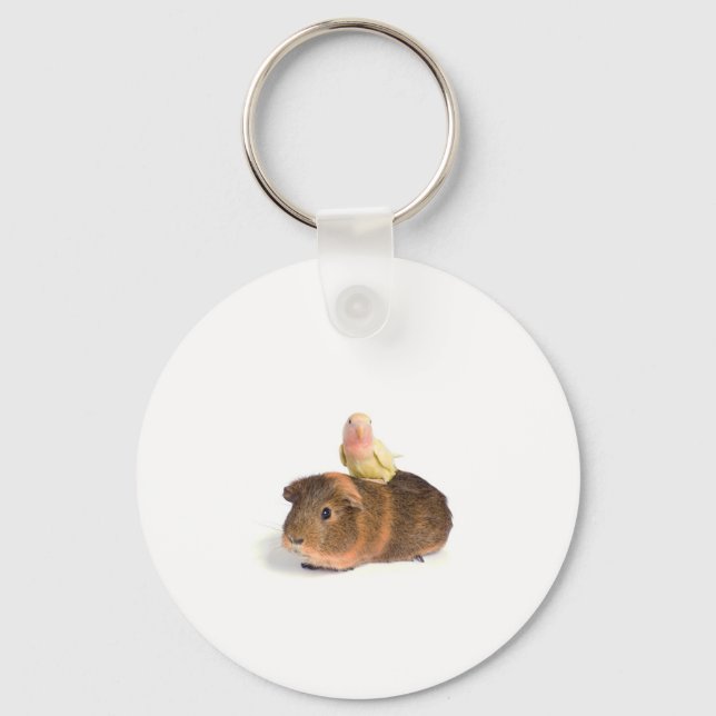 Guinea gris och gult nyckelring (Framsida)