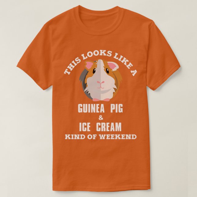 Guinea Gris och Ice Cream T Shirt (Design framsida)