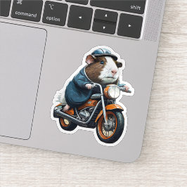 Guinea Gris om motorcykeln Retro Orange, Resa Klistermärken