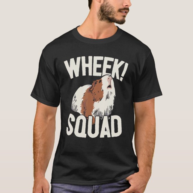 Guinea Gris Owner Wheek Squad Guinea Gris T Shirt (Framsida)
