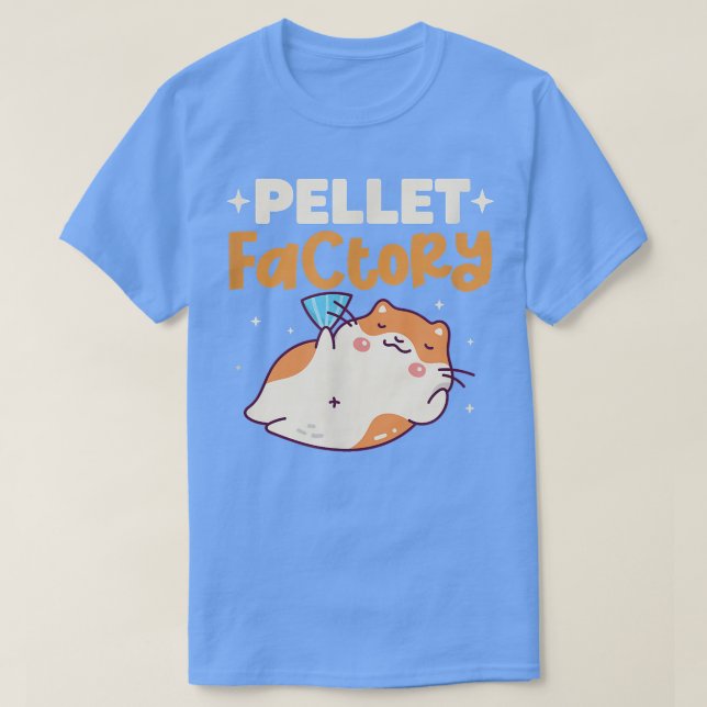 Guinea Gris Pellet Factory Rodent Kawaii T Shirt (Design framsida)