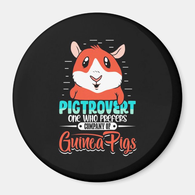 Guinea Gris Pigtrovert One som föredrar Magnet (Framsidan)
