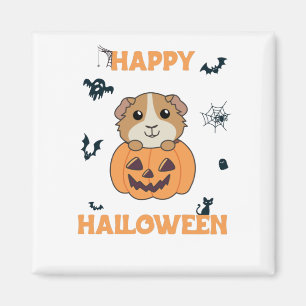 Guinea Gris Pumpkin Sweet Animals Happy halloween Magnet