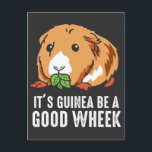 "Guinea Gris Pun Funny Pet Rodent Cavy" Vykort<br><div class="desc">Det är Guinea som är en Bra Wheek. Funny Pun för Cavy Älskare</div>