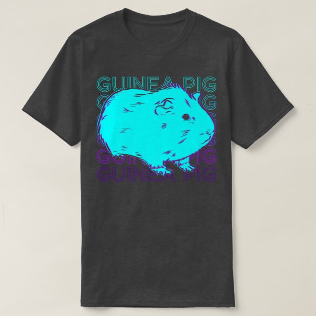 Guinea Gris Retro T Shirt (Design framsida)