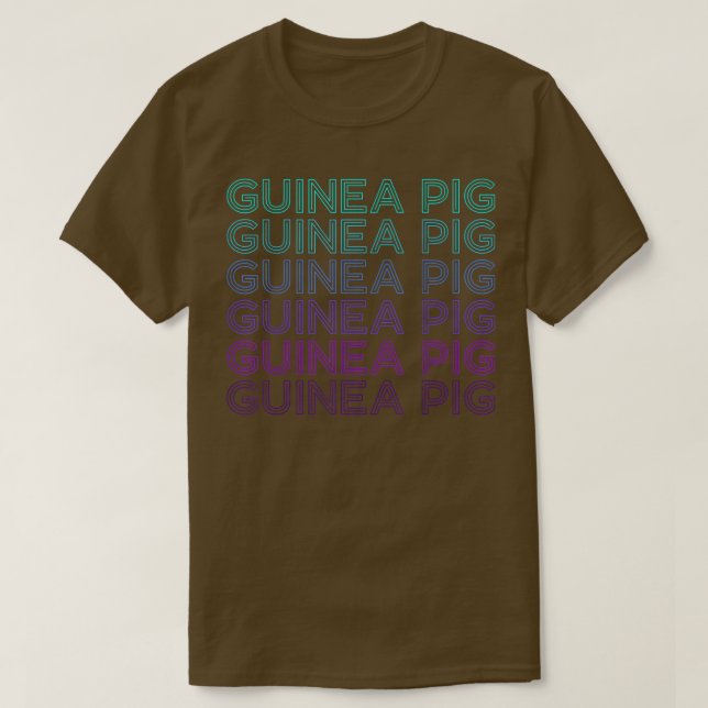 Guinea Gris Retro T Shirt (Design framsida)