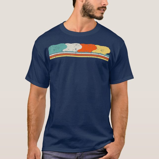 Guinea Gris Retro Vintage T Shirt (Framsida)