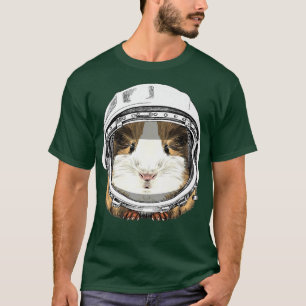 Guinea gris Rodent Astronaut Space Wildlife Animal T Shirt