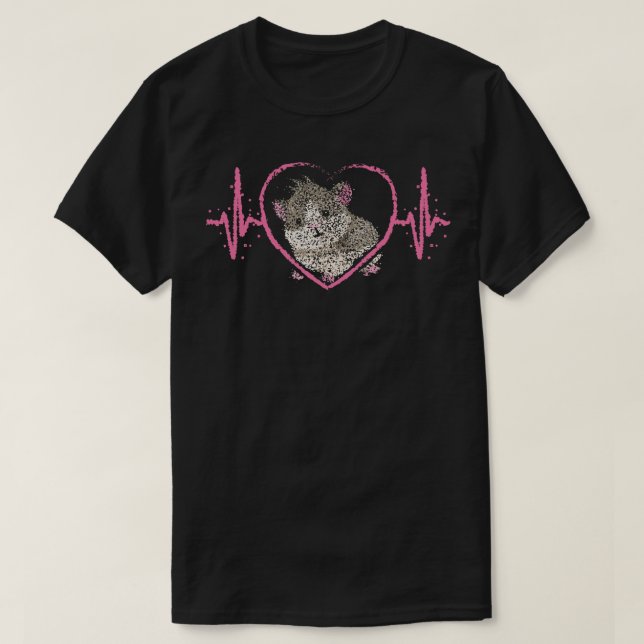 Guinea Gris Rodents Heartslag T Shirt (Design framsida)