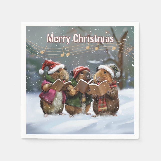 Guinea Gris Sång Singers Pappersservett (Framsidan)