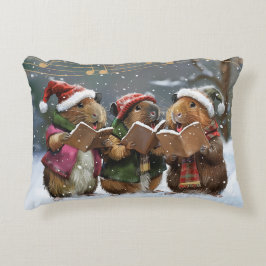 Guinea Gris Sång Singers Prydnadskudde