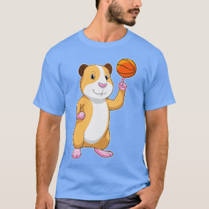 Guinea gris som basketspelare i basketboll t shirt