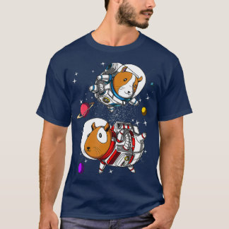 Guinea Gris Space Astronaut Funny Science fiction T Shirt
