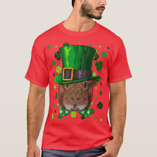 Guinea Gris St patricks day Animal Leprechaun Hat  T Shirt