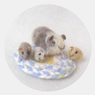 Guinea Gris Stickers Runt Klistermärke