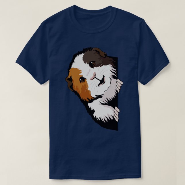 Guinea Gris Tittar från Sidoflottan T Shirt (Design framsida)