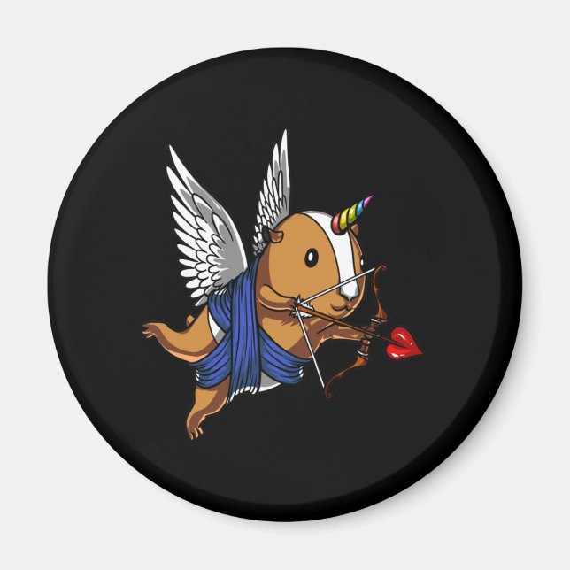 Guinea Gris Unicorn Magnet (Framsidan)