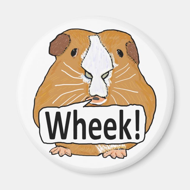 Guinea Gris Wheek Magnet (Framsidan)