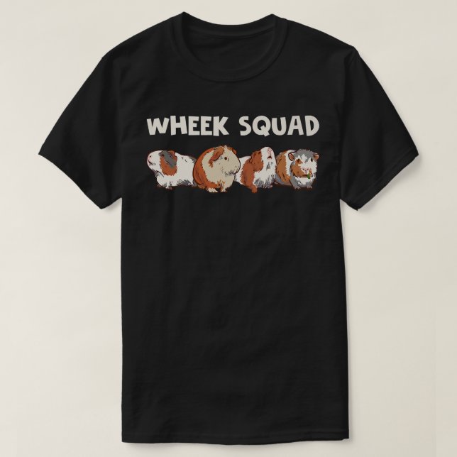 Guinea Gris Wheek Squad Cute Funny Guinea Gris Pre T Shirt (Design framsida)