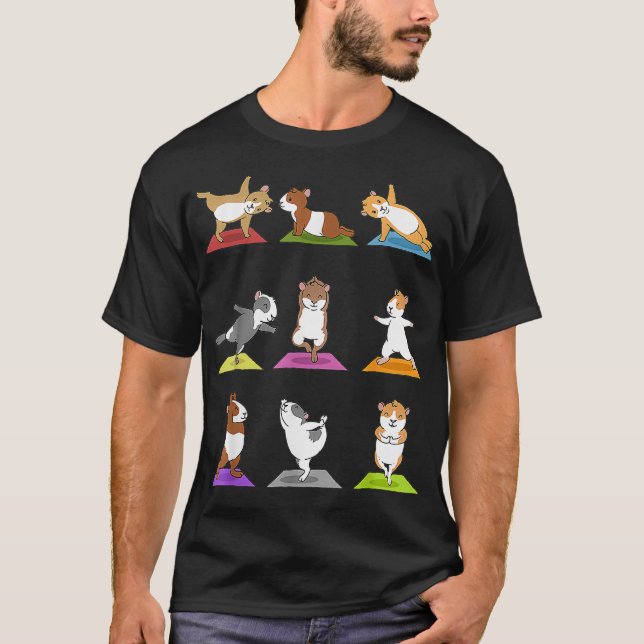 Guinea Gris Yoga_1  T Shirt (Framsida)