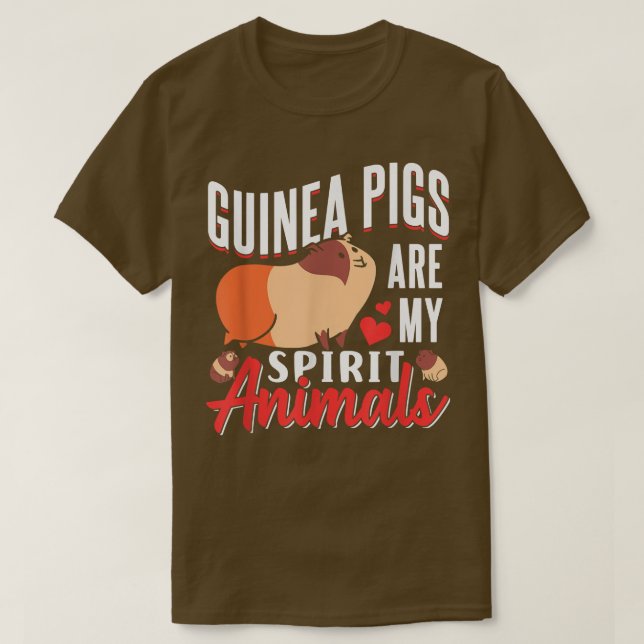 Guinea Grisar är min själ, Pet Guinea Gris A T Shirt (Design framsida)