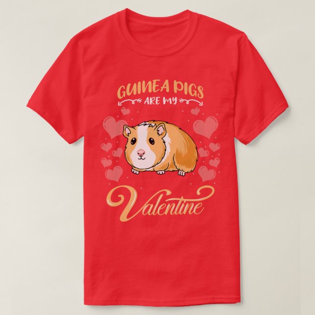 Guinea Grisar är min Valentine Guinea Gris Älskare T Shirt (Design framsida)