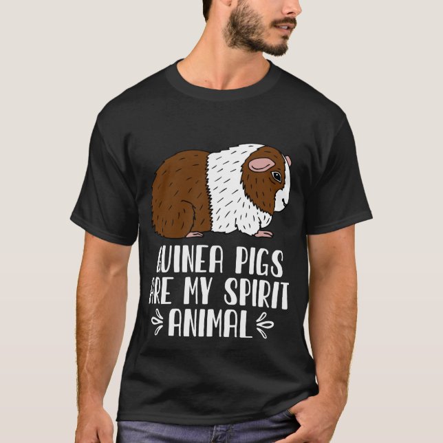 Guinea Grisar är mitt andliga djur T Shirt (Framsida)