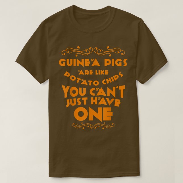 Guinea Grisar är som Potato Chip Guinea Gris T Shirt (Design framsida)
