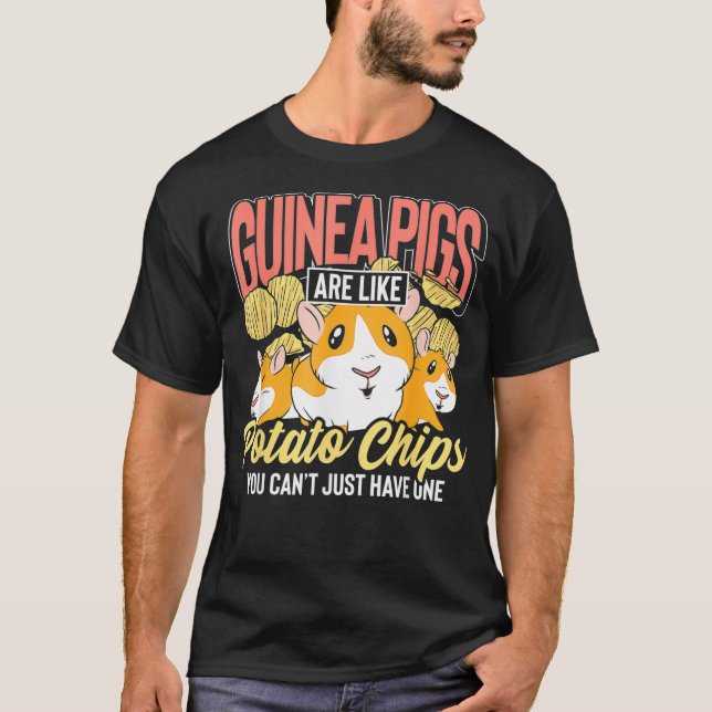 Guinea Grisar är som Potato Chip Guinea Grisar T Shirt (Framsida)