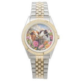 Guinea Grisar Bland Wildblommor Armbandsur