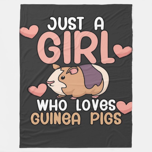 Guinea Grisar | Flickor som Kärlek Guinea Grisar Fleecefilt (Framsidan)