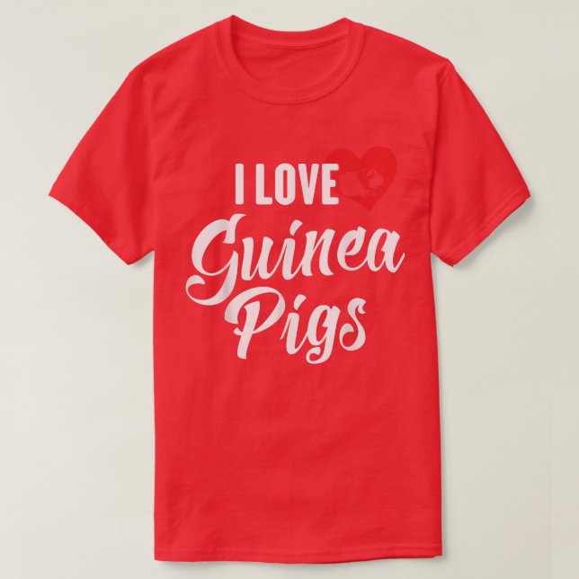 Guinea Grisar för Rodent Älskare T Shirt (Design framsida)