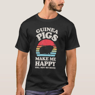 Guinea Grisar gör mig till Lycklig Funny Guinea Gr T Shirt