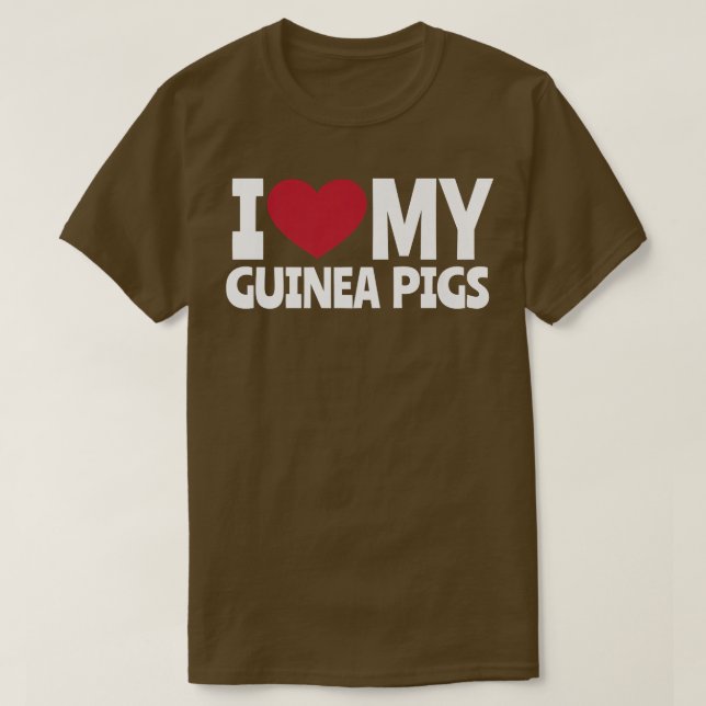 Guinea Grisar KÄRLEK T Shirt (Design framsida)