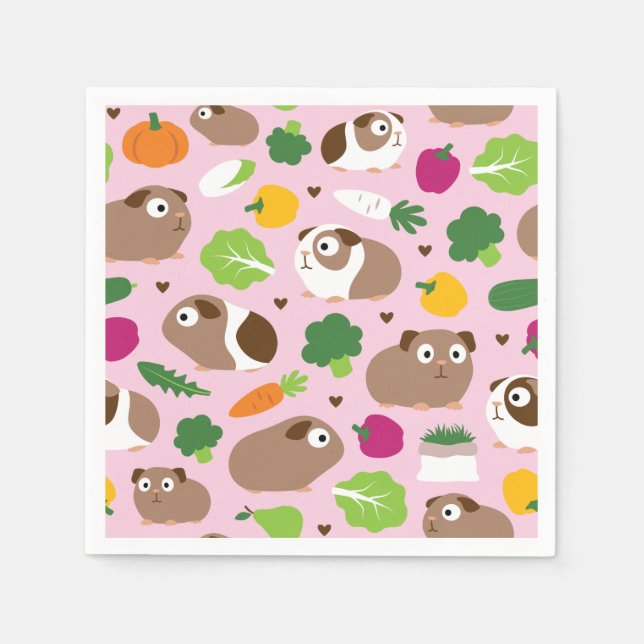 Guinea-Grisar och deras terapi Pappersservett (Framsidan)