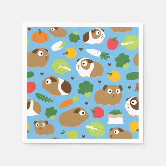 Guinea-Grisar och deras terapi Pappersservett (Framsidan)